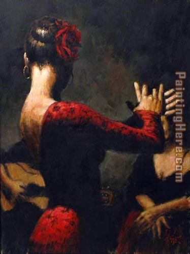 tablado painting - Flamenco Dancer tablado art painting